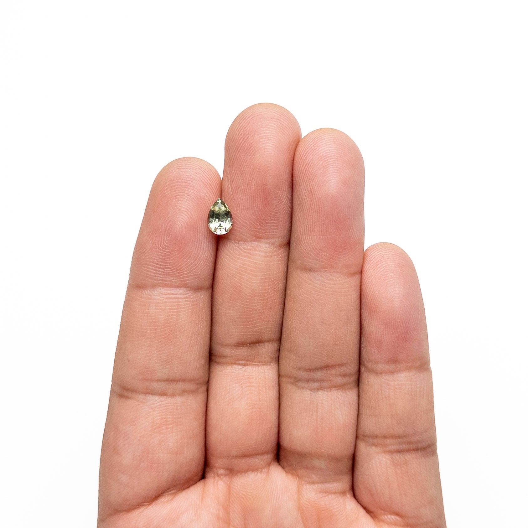 Green Brilliant Sapphire - 0.87ct Pear