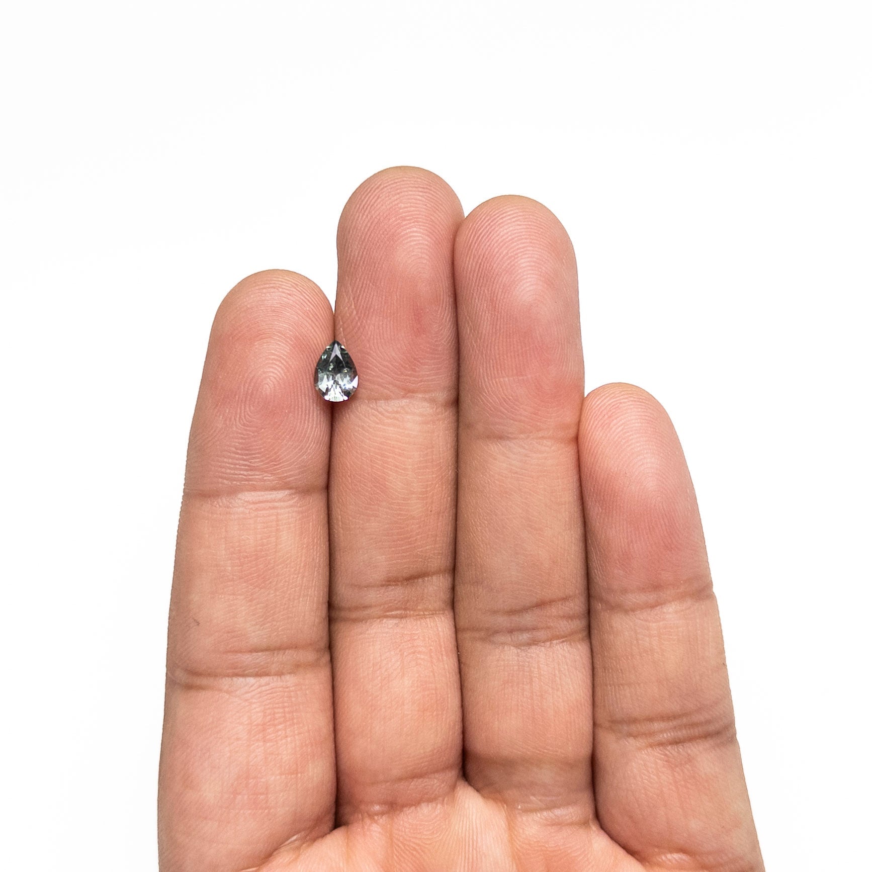 Green/Teal Brilliant Sapphire - 0.91ct Pear