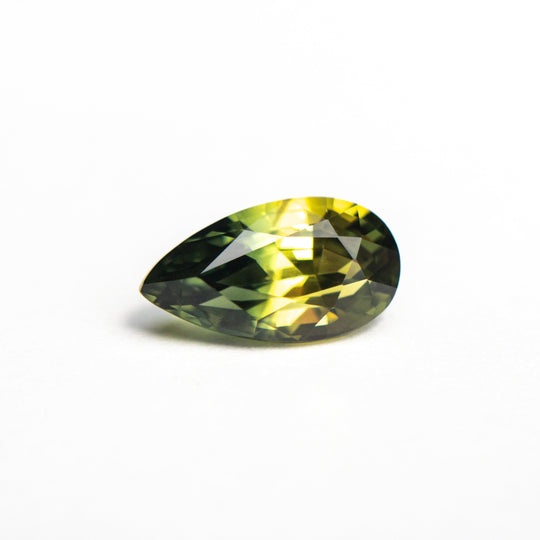 Parti Green-Yellow Brilliant Sapphire - 1.48ct Pear