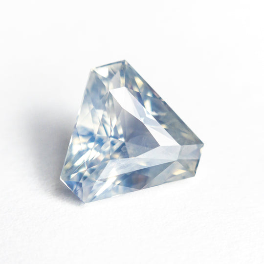 Light Blue Brilliant Sapphire - 3.53ct Cut Corner Triangle