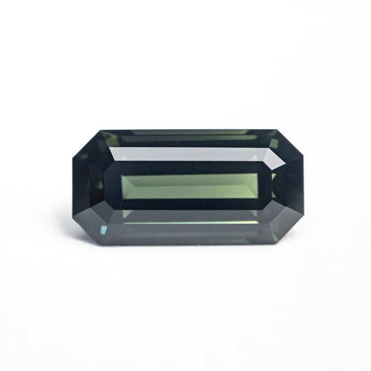 Teal/Green Step Cut Sapphire - 2.55ct Cut Corner Rectangle