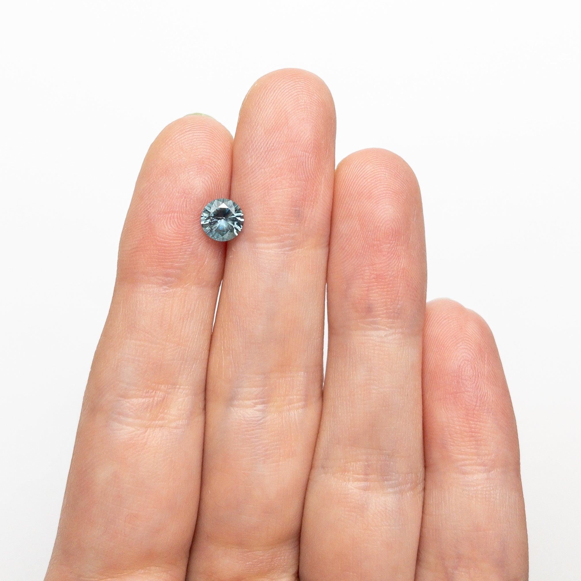 Teal Brilliant Sapphire - 0.83ct Round