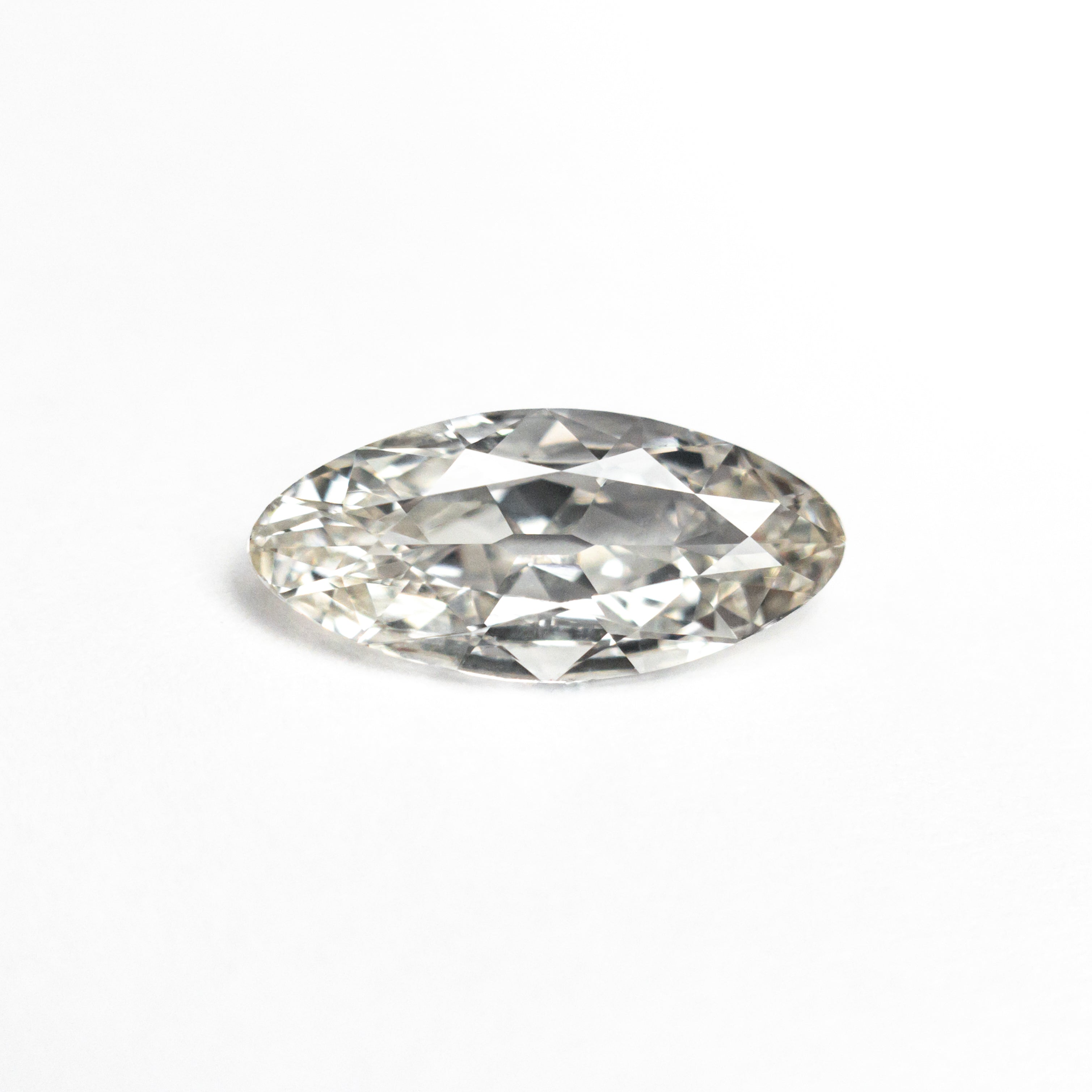 White Modern Antique Brilliant Diamond - 0.74ct Marquise/Oval