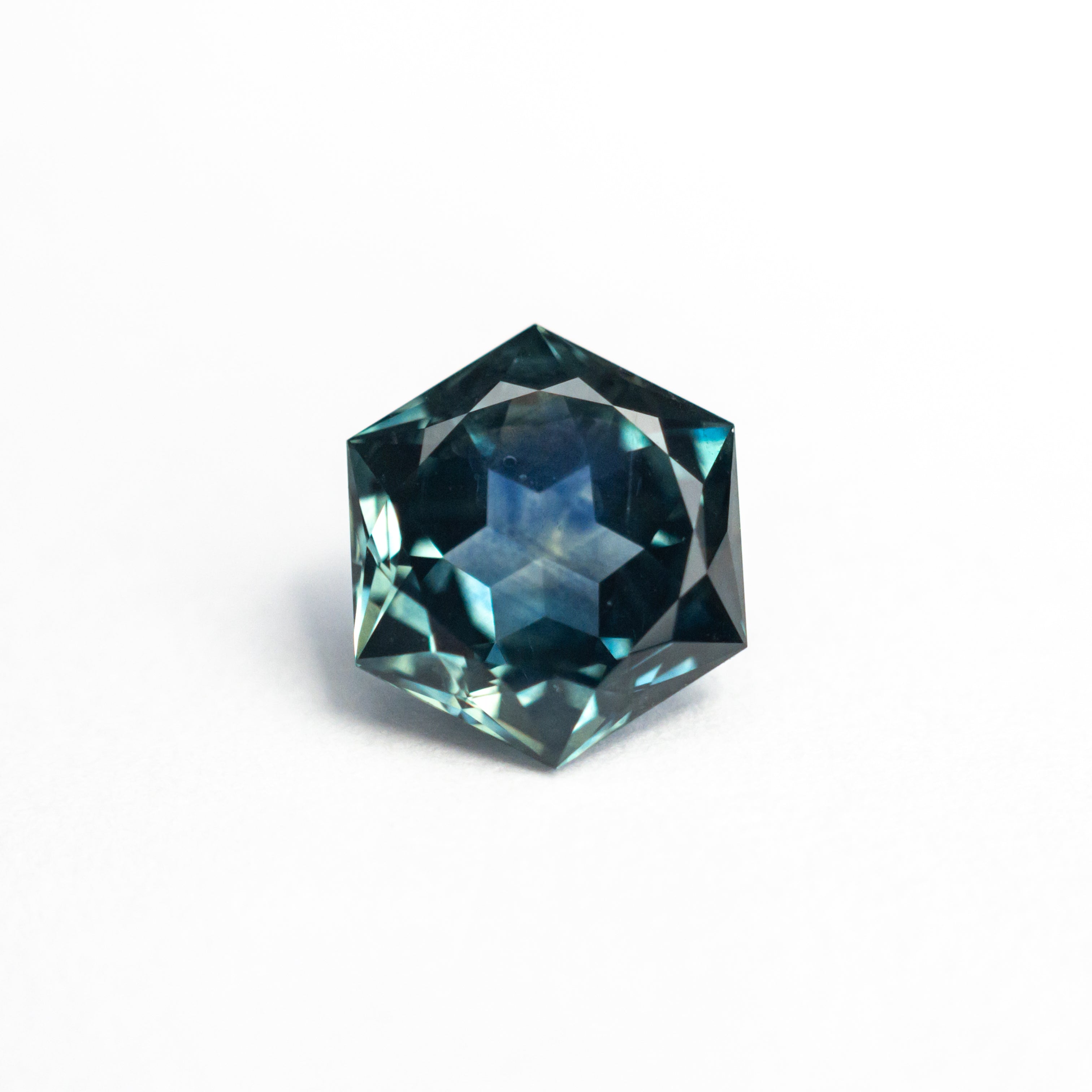 Teal/Blue Brilliant Sapphire - 1.74ct Hexagon
