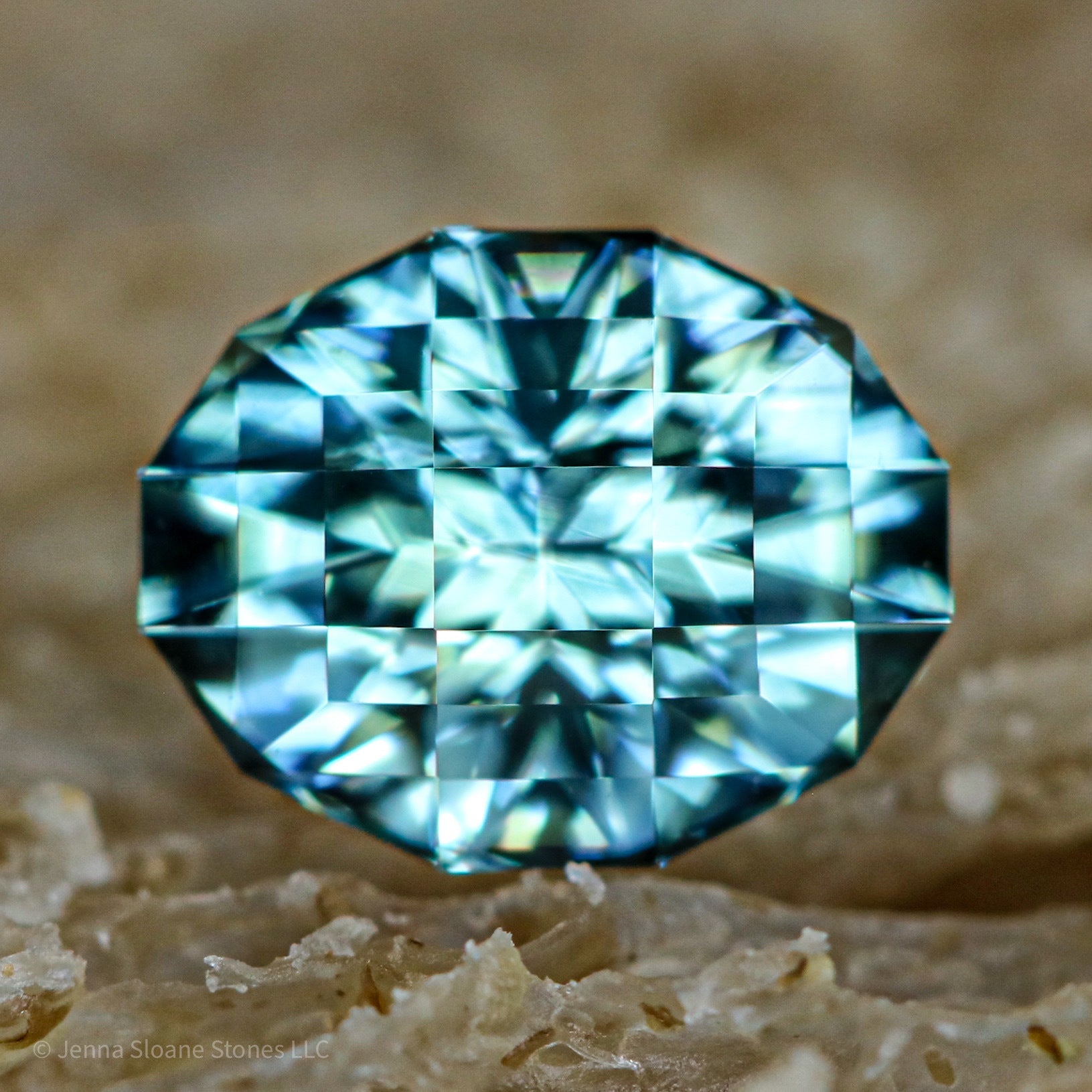 Teal Brilliant - 1.30ct Geo Oval