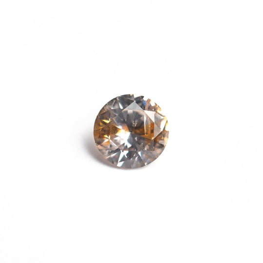 Parti Grey-Orange Brilliant Sapphire - 0.67ct Round