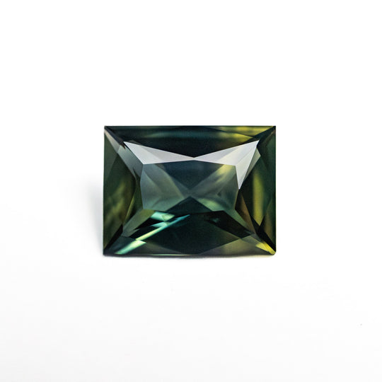 Teal/Green Brilliant Sapphire - 1.37ct Rectangle