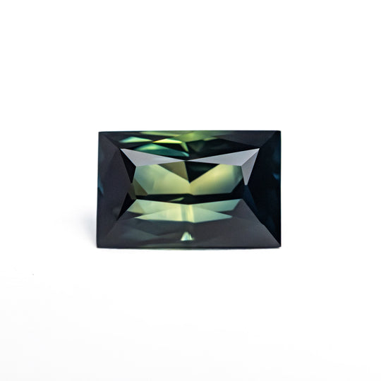 Green/Teal Brilliant Sapphire - 1.85ct Rectangle