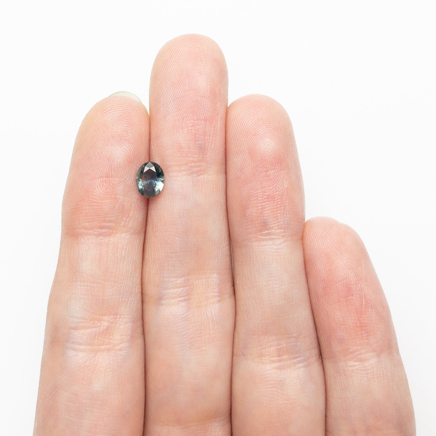 Blue/Teal Brilliant Sapphire - 0.55ct Oval - Foe & Dear