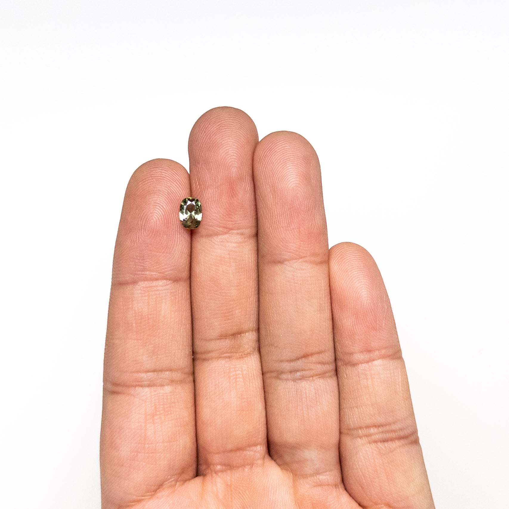 Green Brilliant Sapphire - 0.69ct Cushion