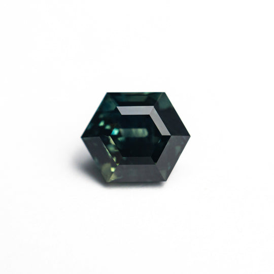 Green Step Cut Sapphire - 2.00ct Hexagon
