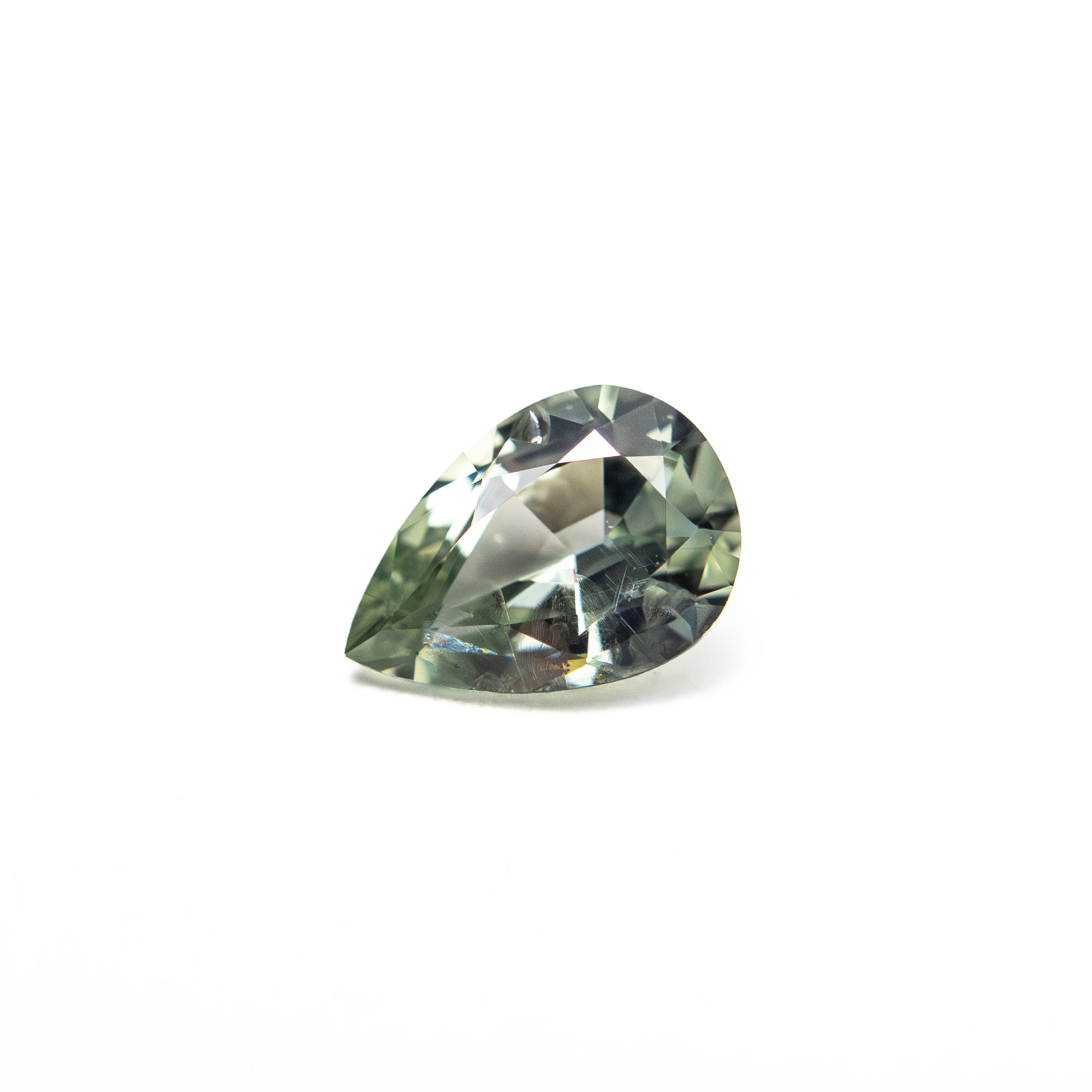 Green Brilliant Sapphire - 0.61ct Pear