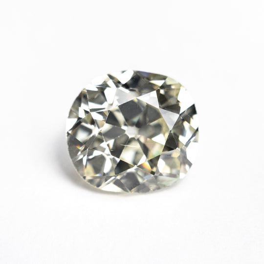White Antique Old Mine Cut Diamond - 3.35ct Cushion