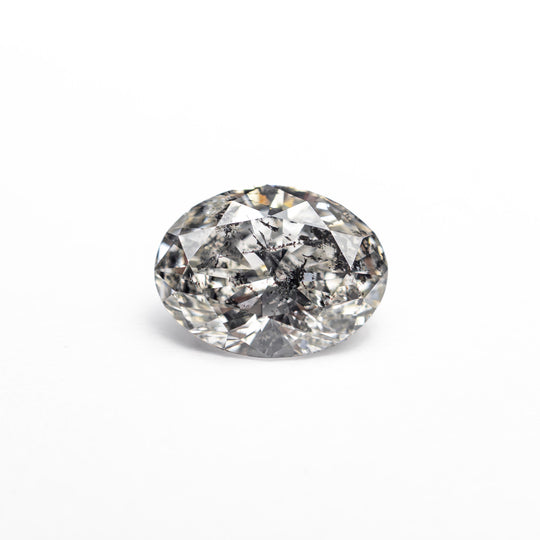 Salt and Pepper Brilliant Diamond - 0.90ct Oval