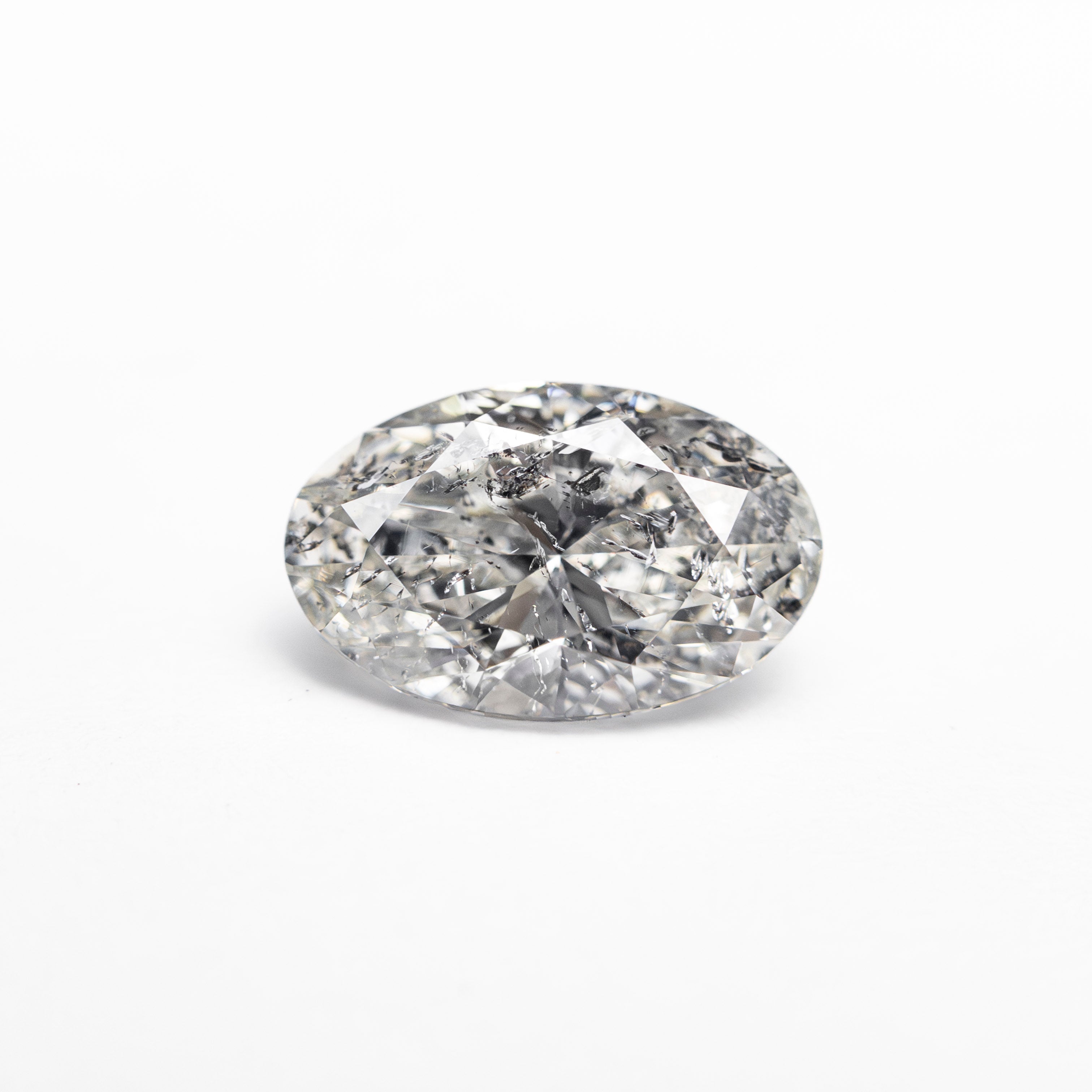 Salt and Pepper Brilliant Diamond - 1.04ct Oval