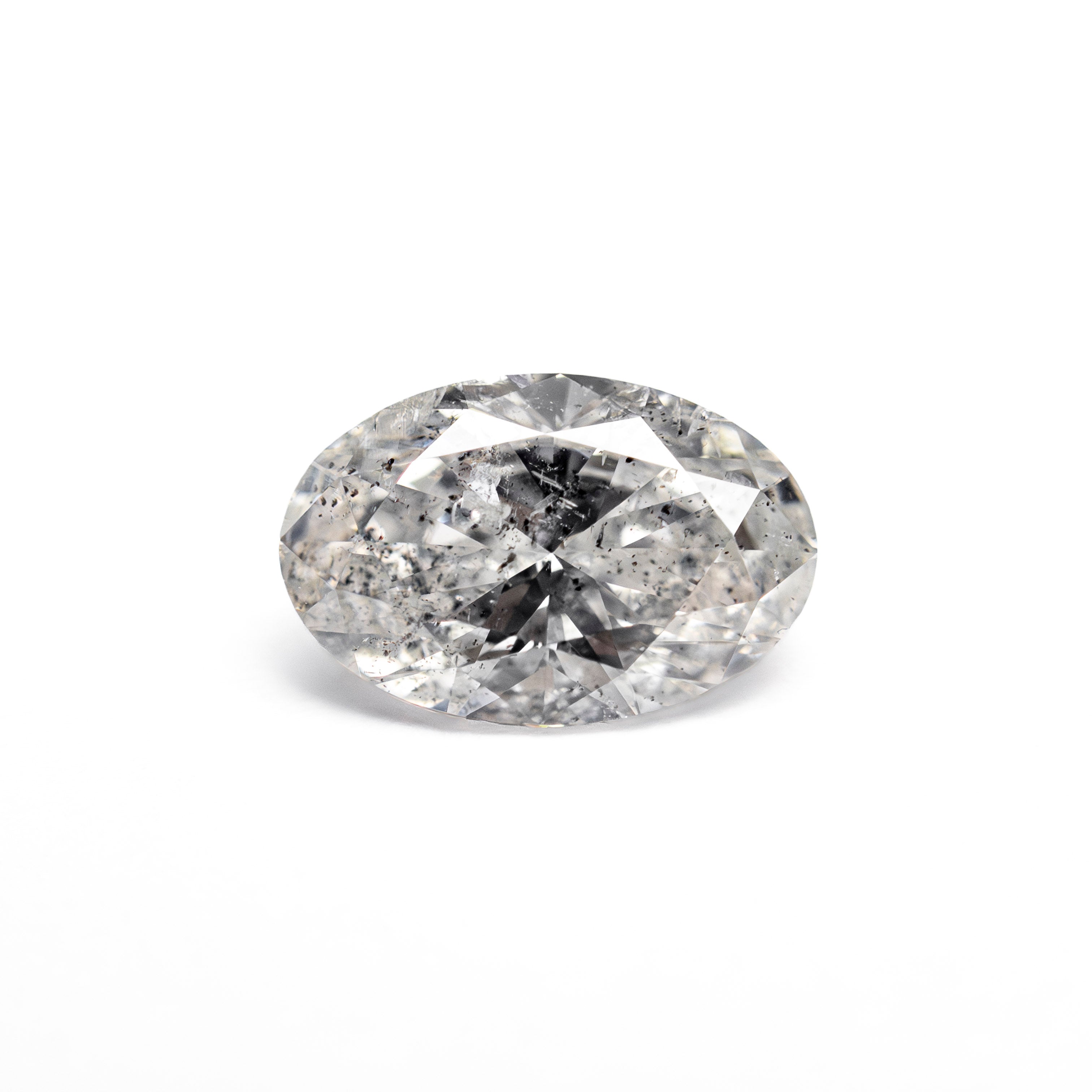 Salt and Pepper Brilliant Diamond - 1.01ct Oval