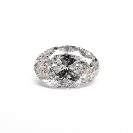 Salt and Pepper Brilliant Diamond - 1.01ct Oval