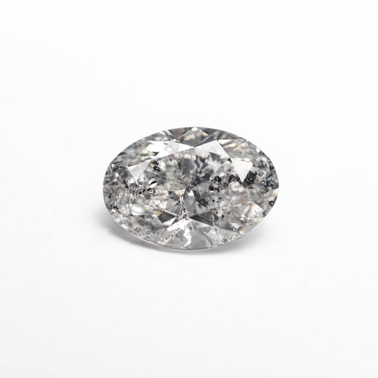 Salt and Pepper Brilliant Diamond - 1.03ct Oval
