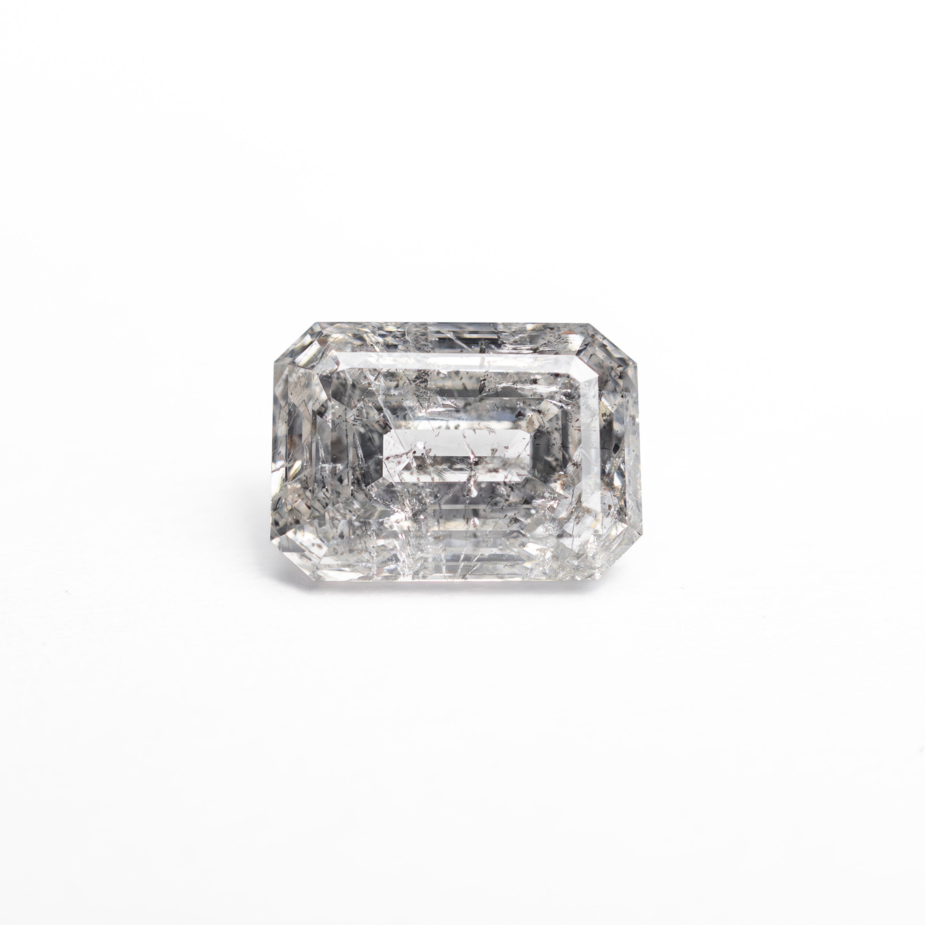 Salt and Pepper Step Cut Diamond - 0.90ct Cut Corner Rectangle