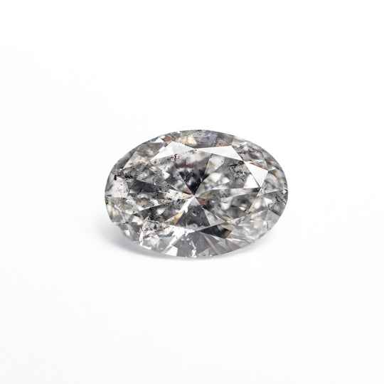 Salt and Pepper Brilliant Diamond - 0.89ct Oval