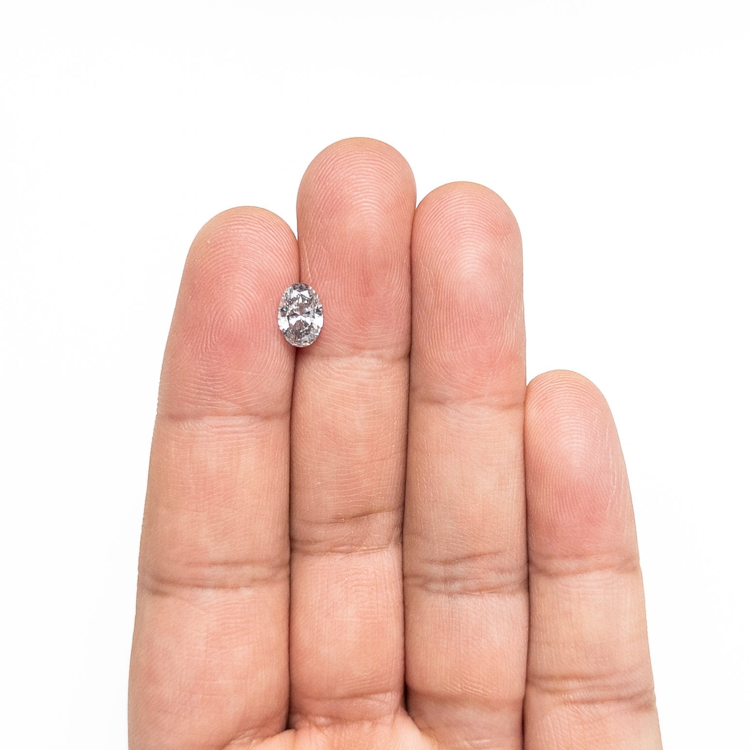 Salt and Pepper Brilliant Diamond - 0.89ct Oval