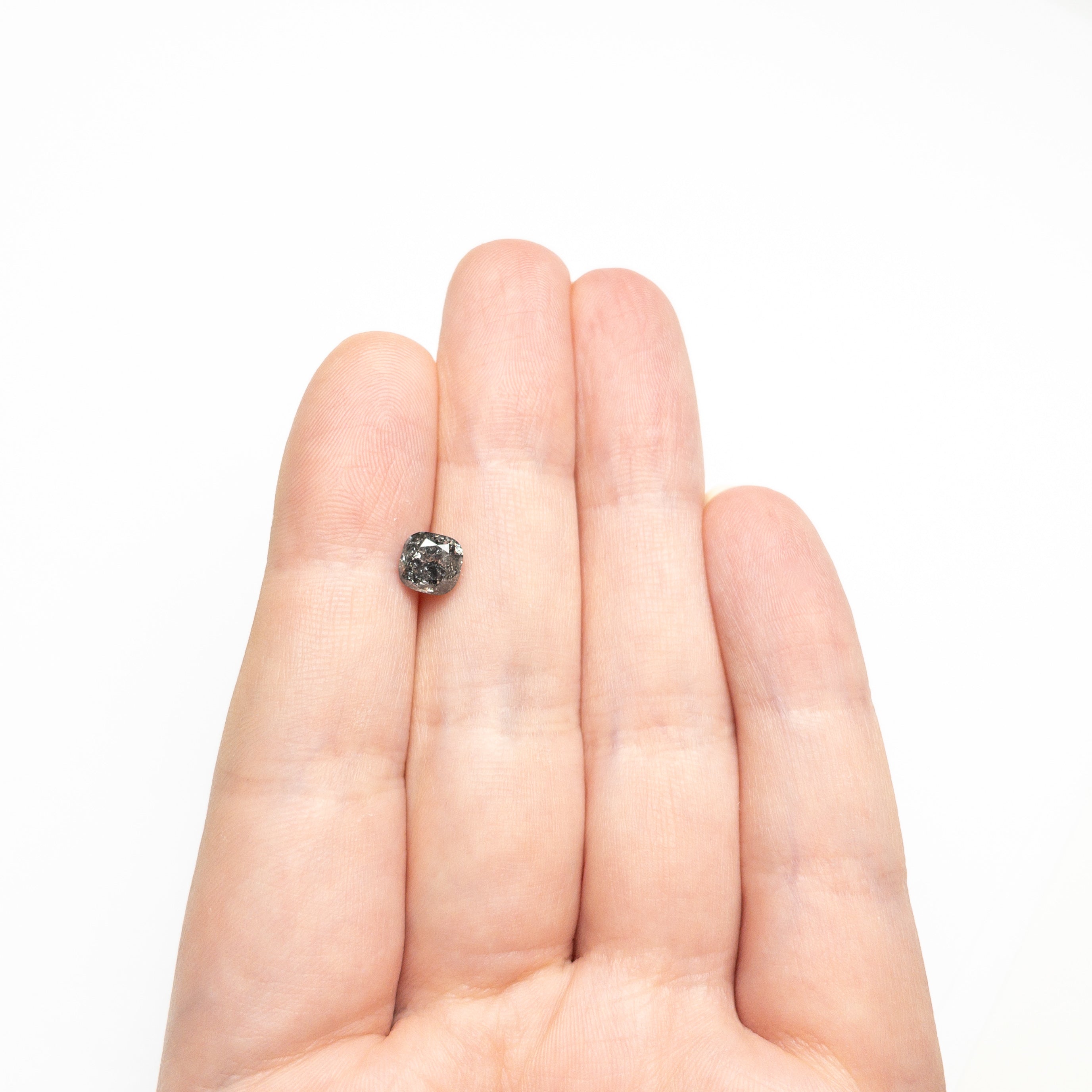 Salt and Pepper Brilliant Diamond - 1.21ct Cushion