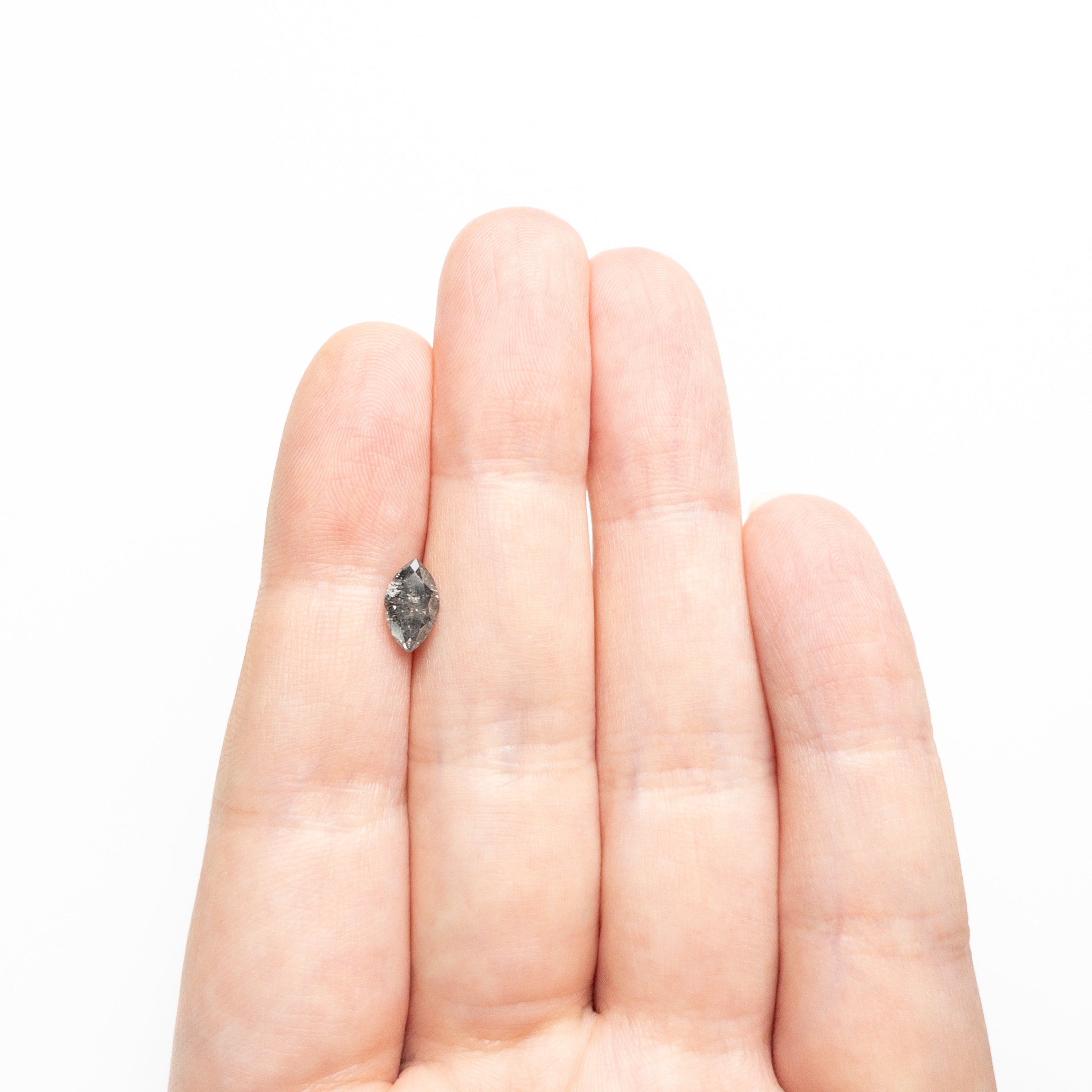 Salt and Pepper Brilliant Diamond - 1.03ct Marquise