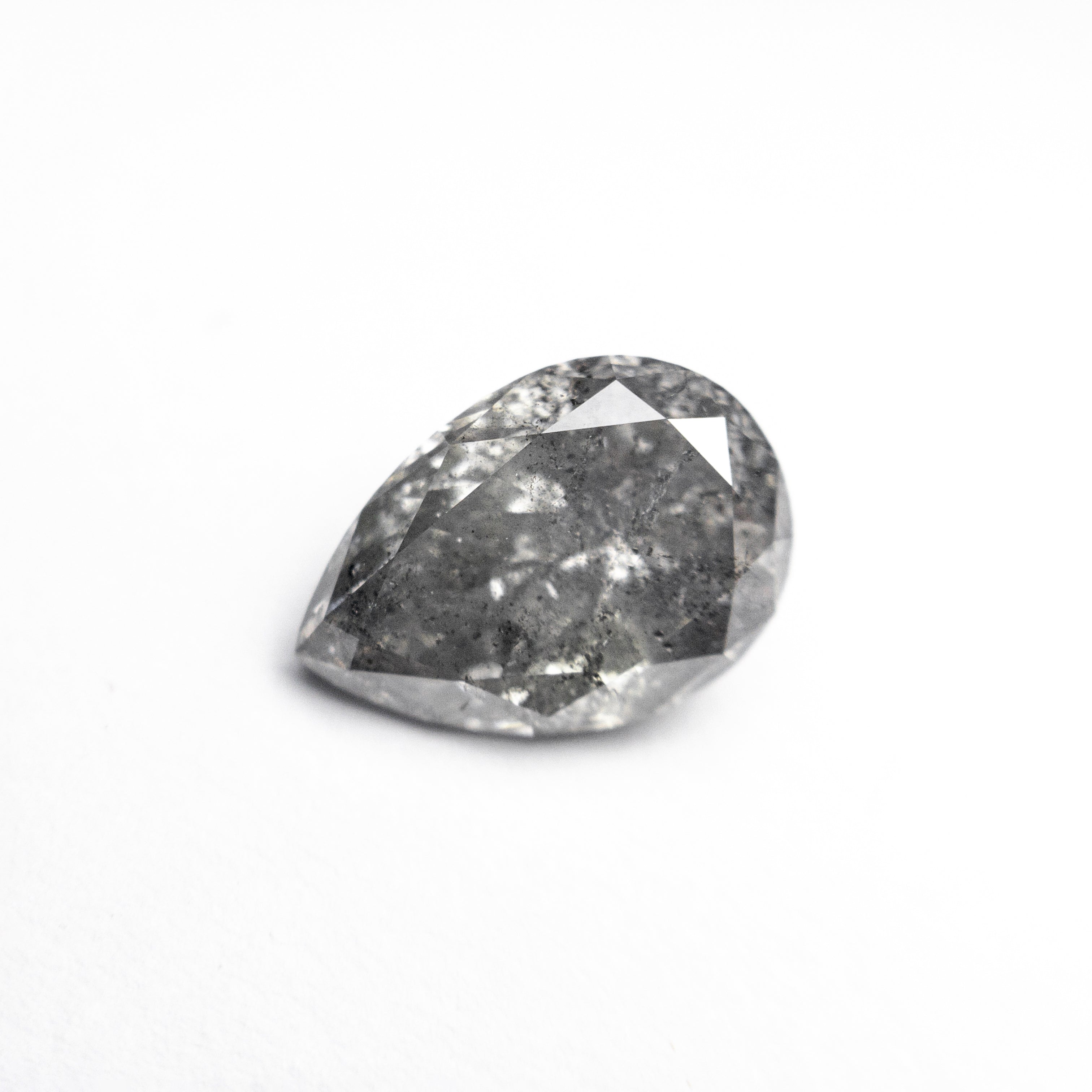 Salt and Pepper Brilliant Diamond - 1.53ct Pear
