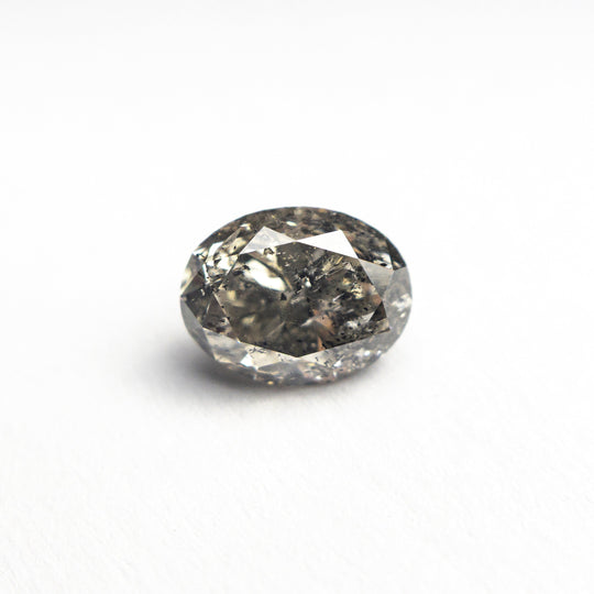 Champagne Salt and Pepper Brilliant Diamond - 0.98ct Oval
