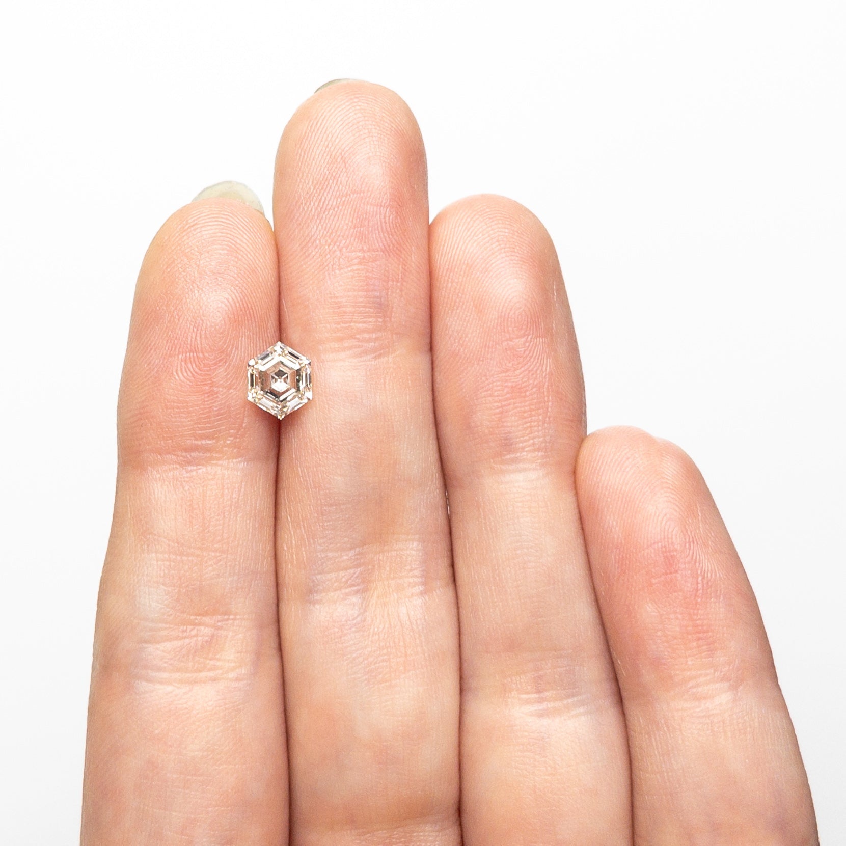 Champagne Step Cut Diamond - 1.03ct Hexagon - Foe & Dear