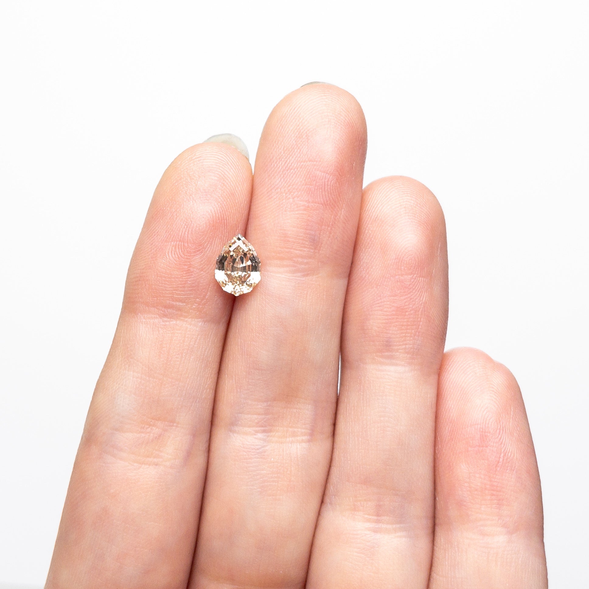 Champagne Step Cut Diamond - 1.22ct Geo Pear - Foe & Dear