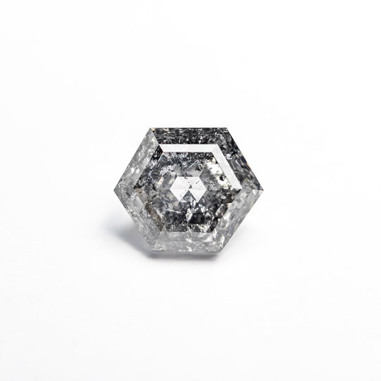 Salt and Pepper Step Cut Diamond - 1.13ct Hexagon