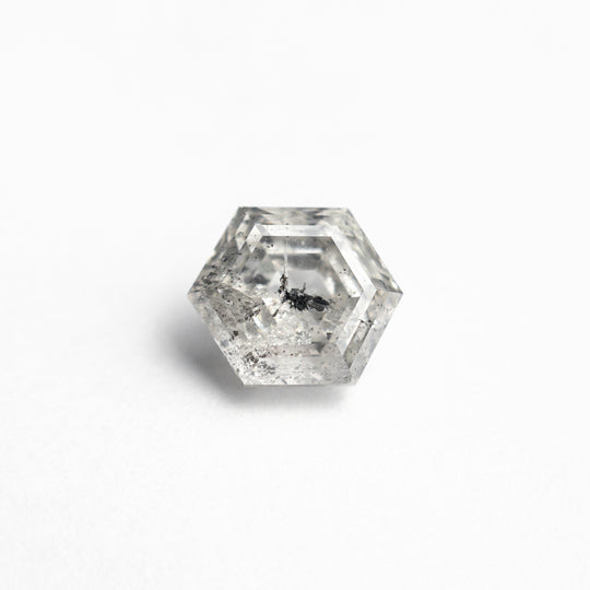Salt and Pepper Step Cut Diamond - 1.29ct Hexagon