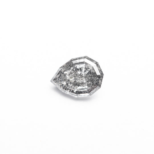 Salt and Pepper Step Cut Diamond - 0.58ct Geo Pear