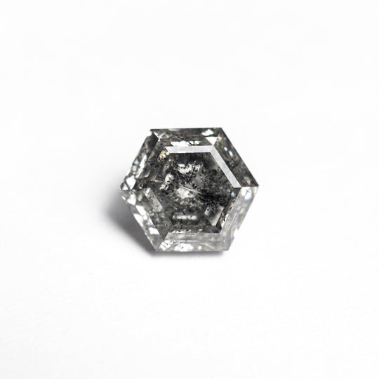 Salt and Pepper Step Cut Diamond - 1.29ct Hexagon