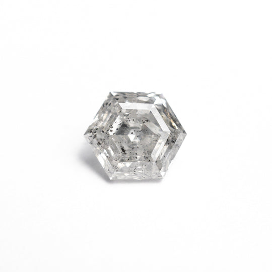 Salt and Pepper Step Cut Diamond - 1.30ct Hexagon