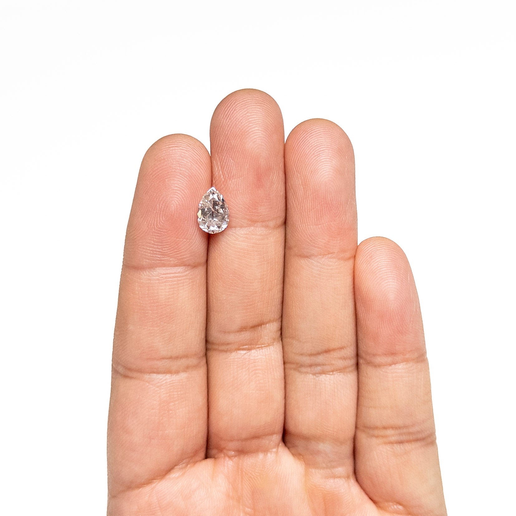 Salt and Pepper Brilliant Diamond - 1.92ct Pear