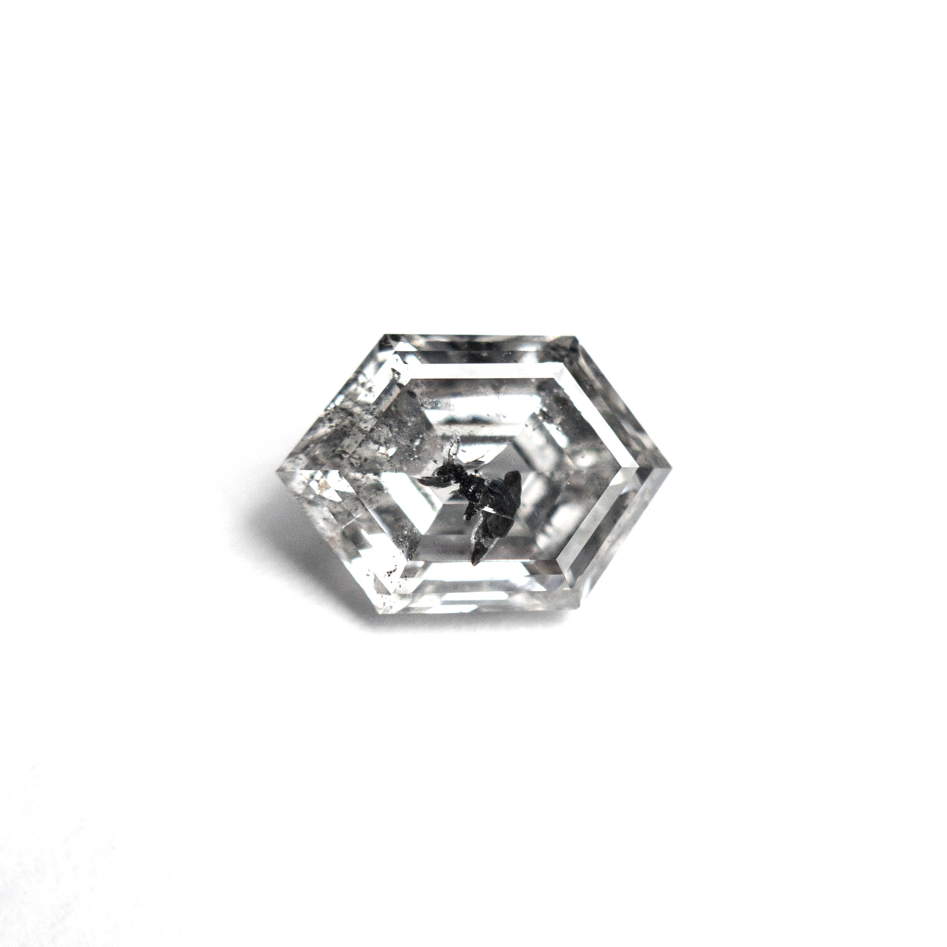 Salt and Pepper Step Cut Diamond - 1.09ct Hexagon - Foe & Dear