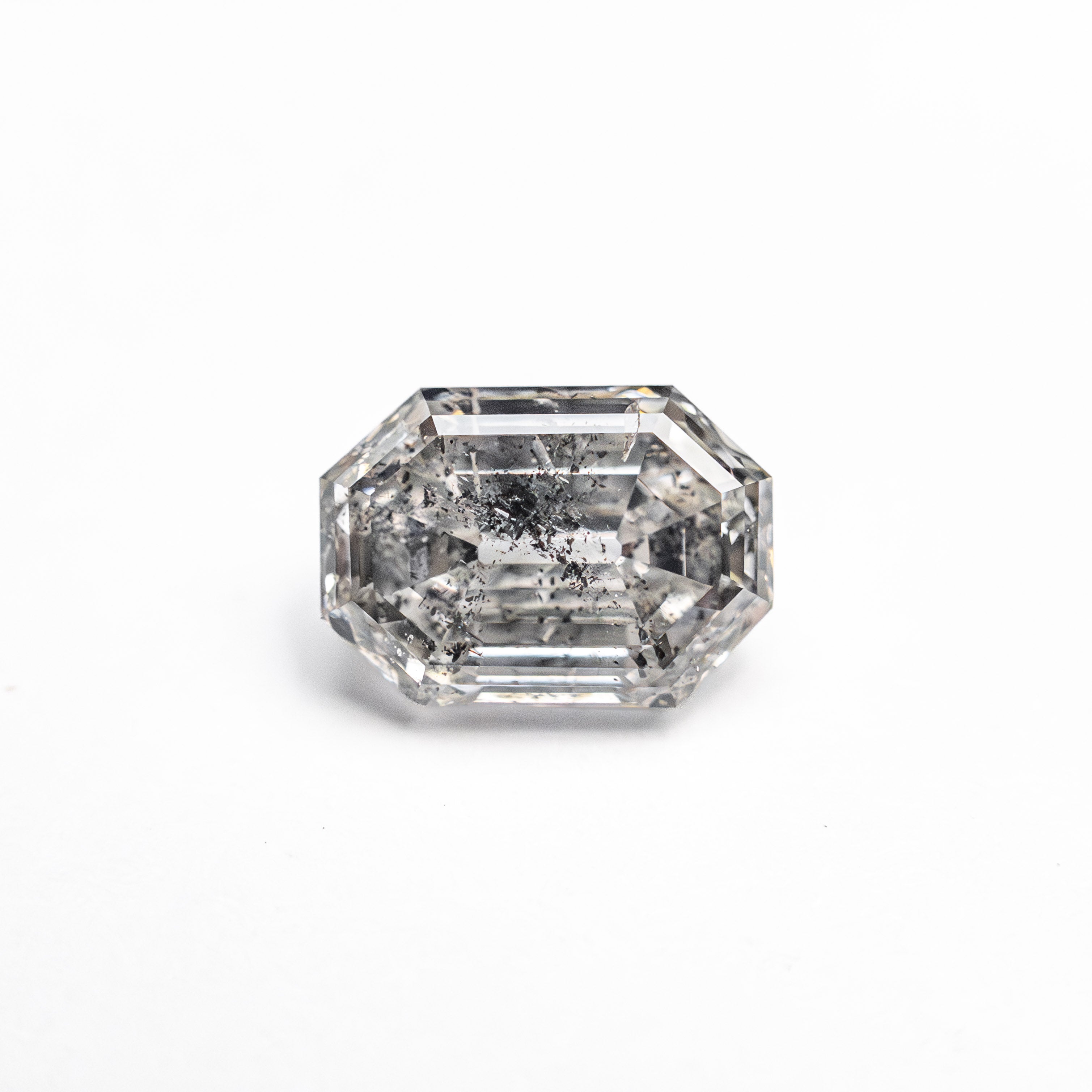 Salt and Pepper Step Cut Diamond - 1.04ct Cut Corner Rectangle