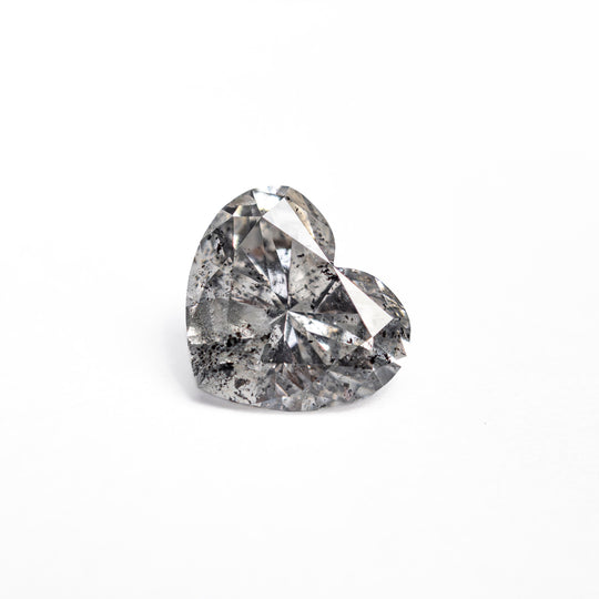 Salt and Pepper Brilliant Diamond - 0.88ct Heart