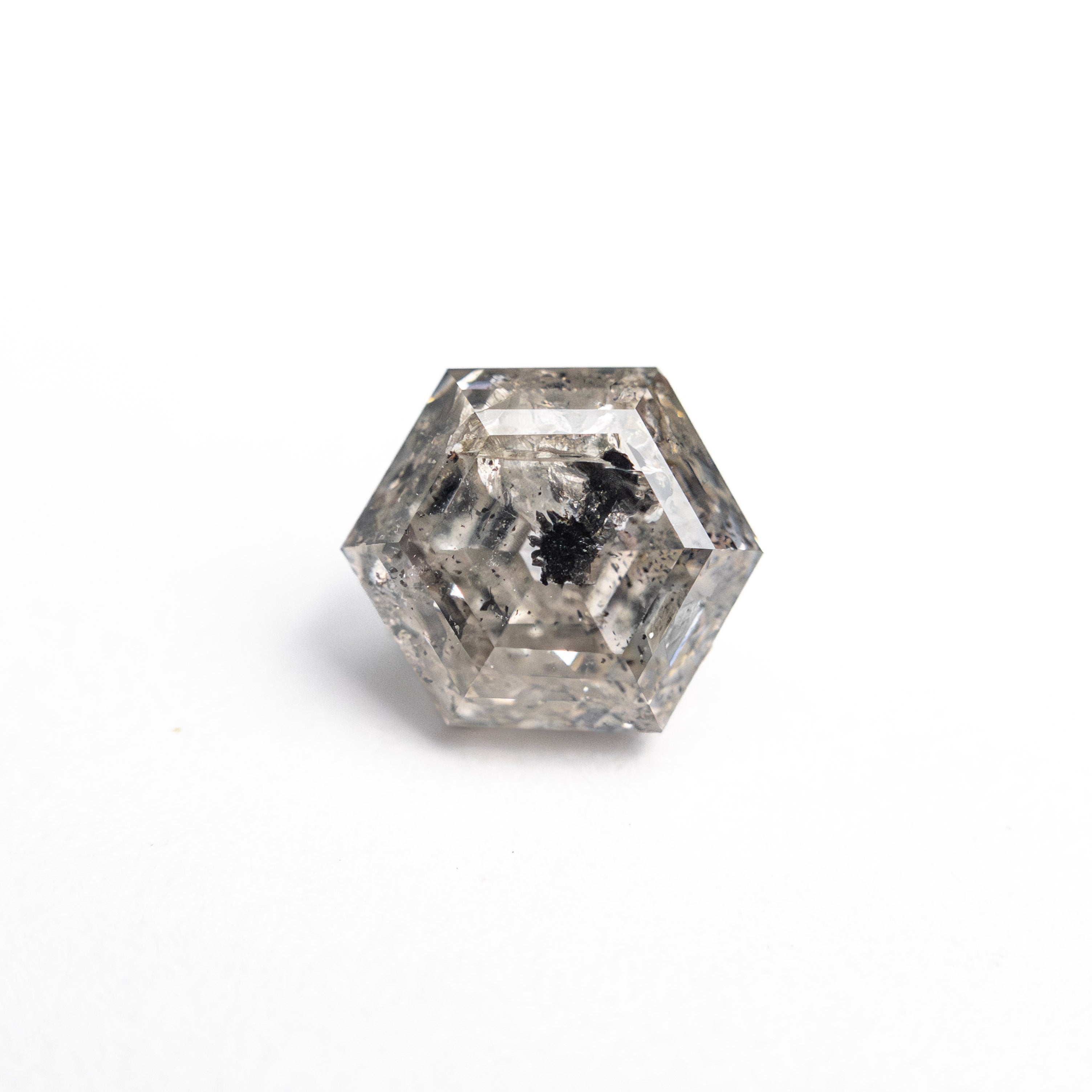 Salt and Pepper Step Cut Diamond - 1.08ct Hexagon - Foe & Dear