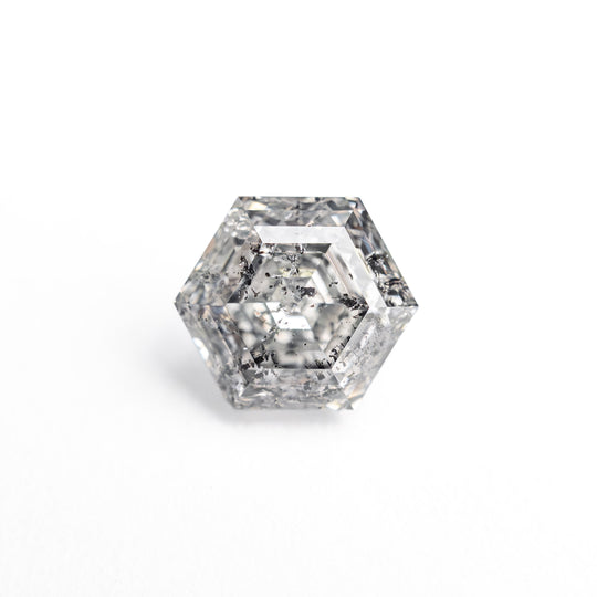 Salt and Pepper Step Cut Diamond - 1.29ct Hexagon