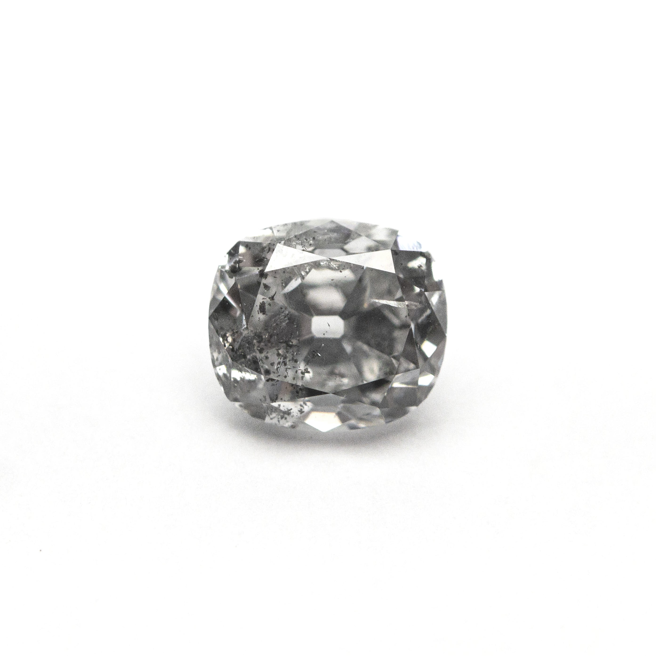 Salt and Pepper Modern Antique Old Mine Cut Diamond - 0.75ct Cushion