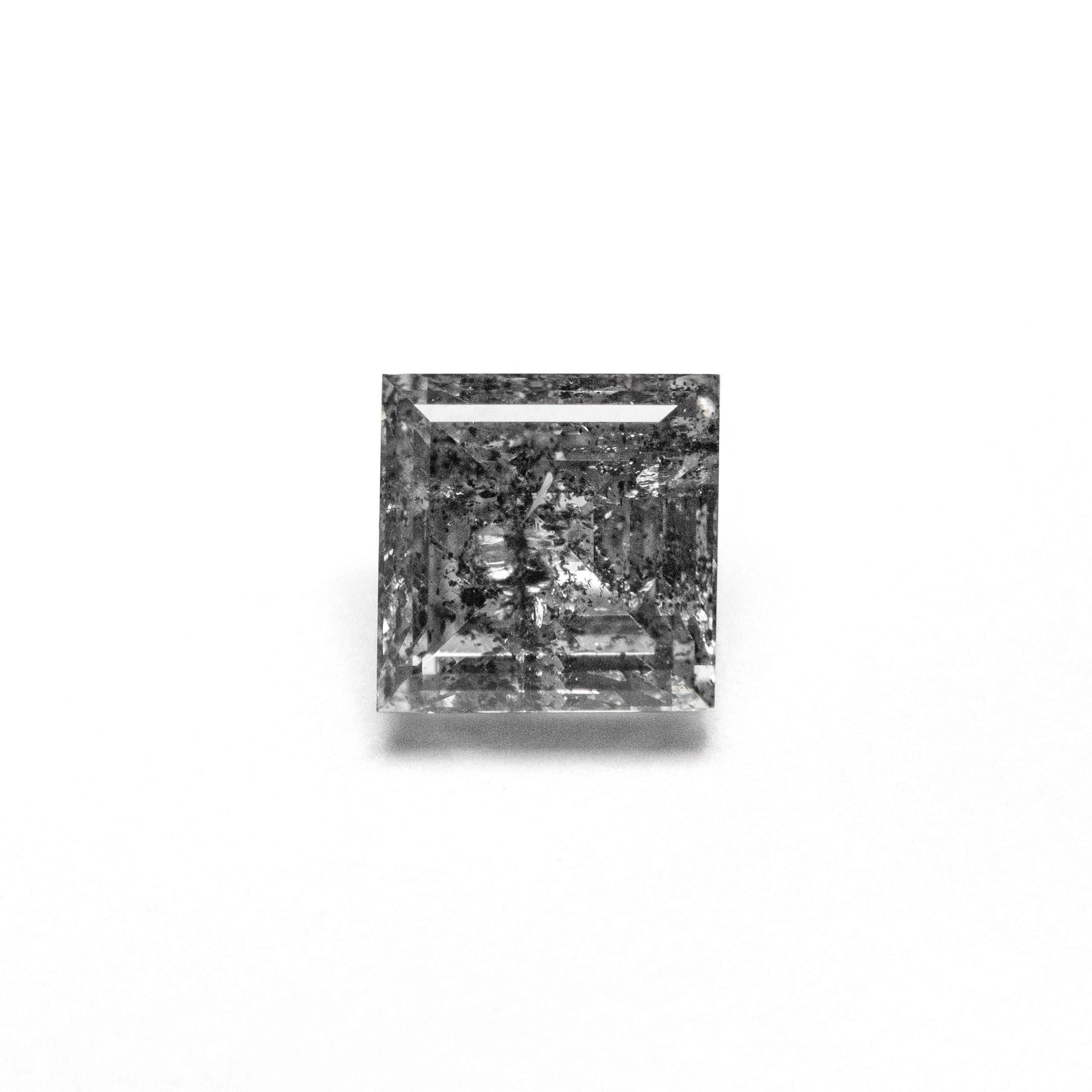 Salt and Pepper Step Cut Diamond - 0.86ct Carré - Foe & Dear