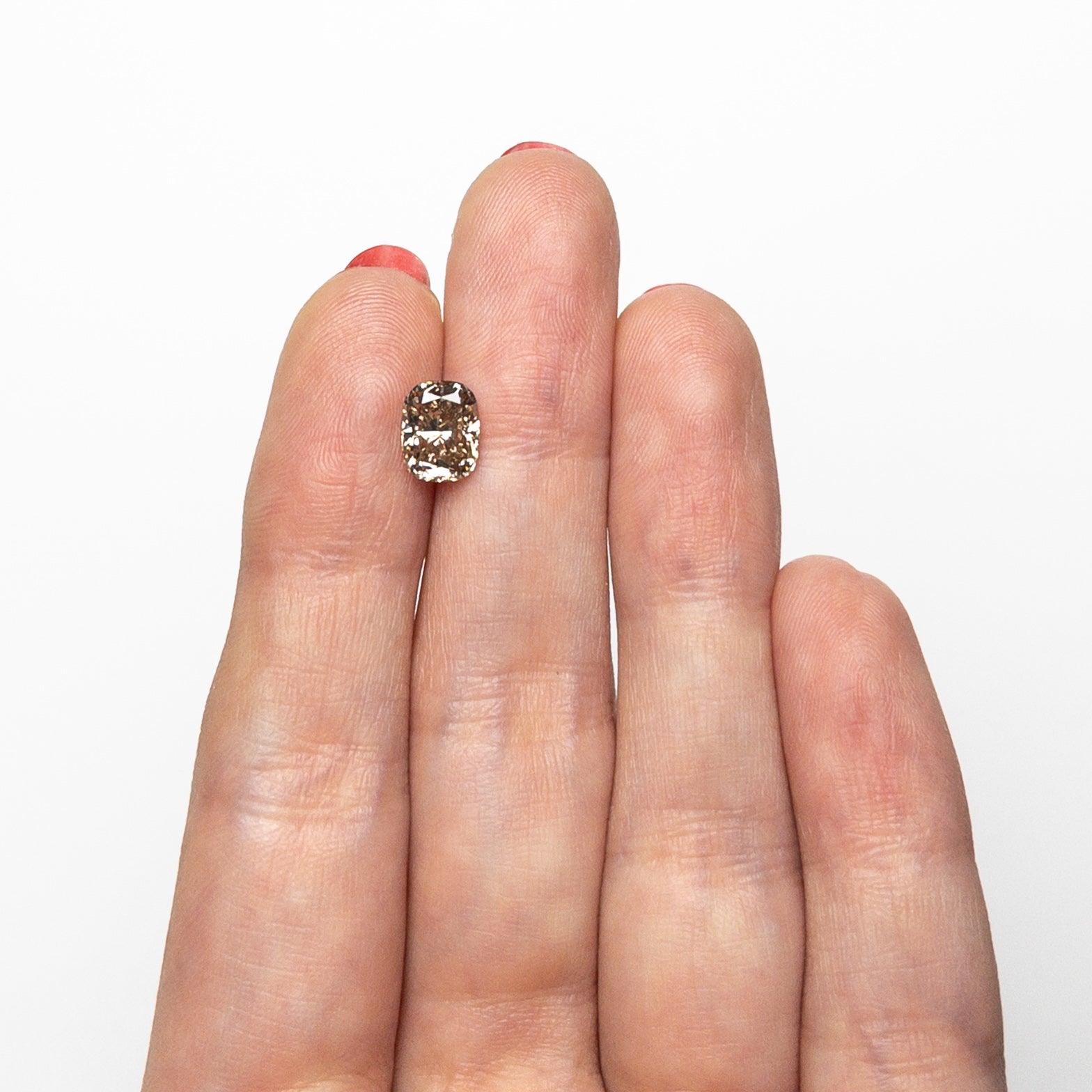 Champagne Brilliant Diamond - 1.58ct Cushion - Foe & Dear