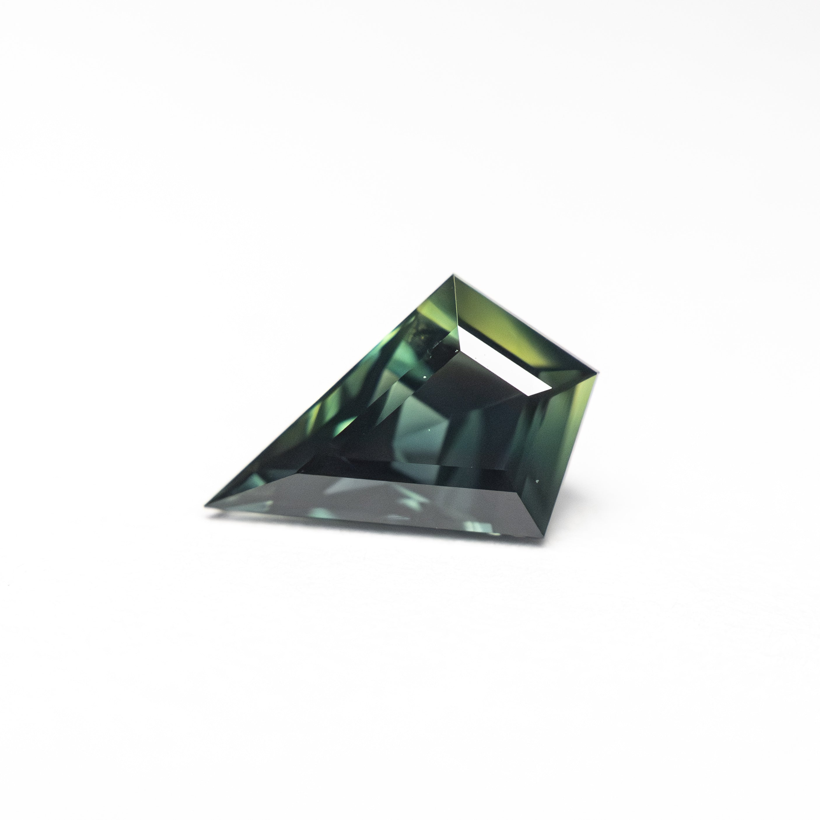 Teal/Green Step Cut Sapphire - 1.03ct Kite