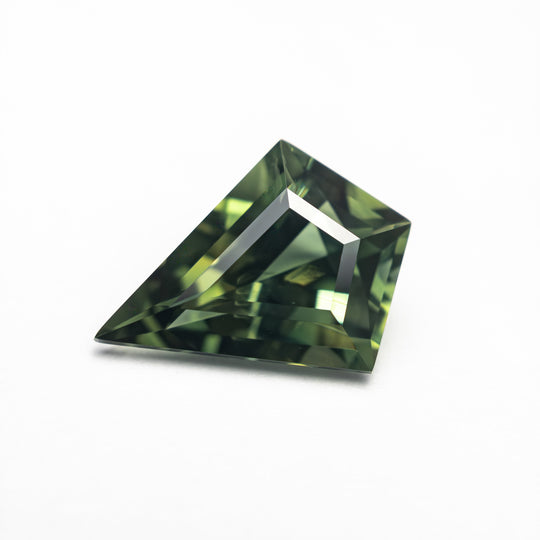 Green Step Cut Sapphire - 1.80ct Kite