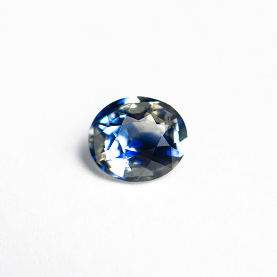 Parti Blue-White Brilliant Sapphire - 1.10ct Oval