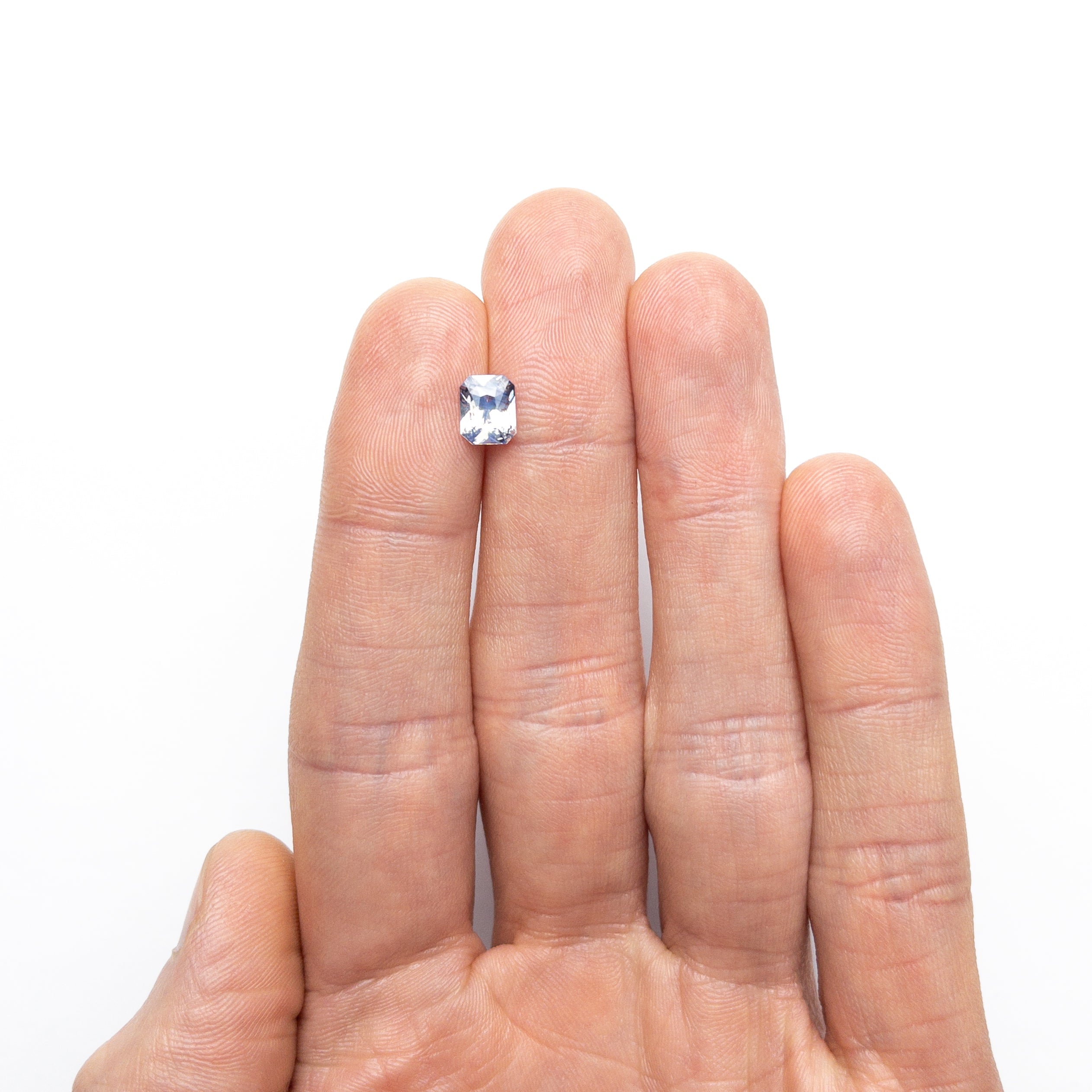 1.16ct 7.03x5.69x3.32mm Cut Corner Rectangle Brilliant Sapphire 27175-01 - Foe & Dear