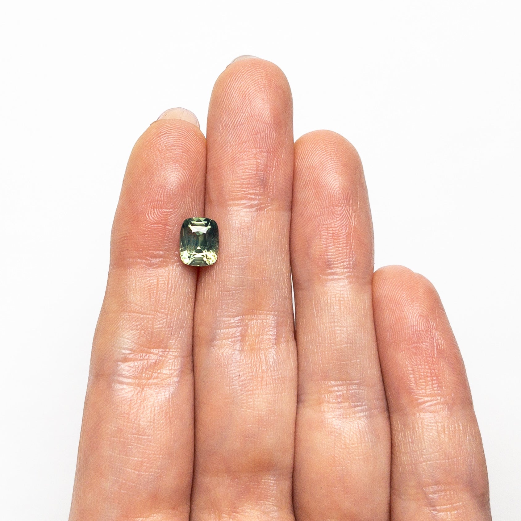 Green Brilliant Sapphire - 2.01ct Cushion